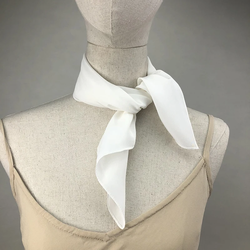 Silk Scarf Square - Nieuwe Dames Zijden Sjaal Vierkante Hals