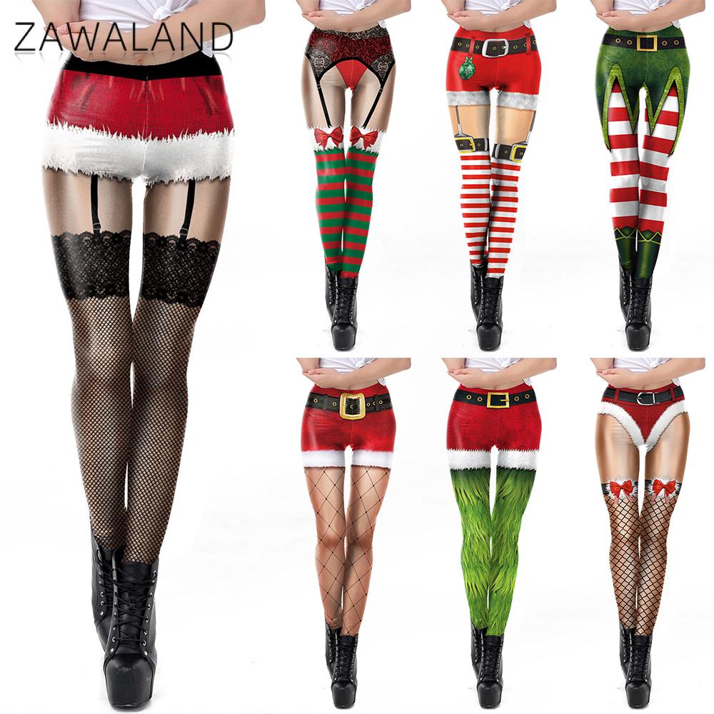 Women'S Red Accessories - Zawaland Kerst Yoga Legging voor Vrouwen