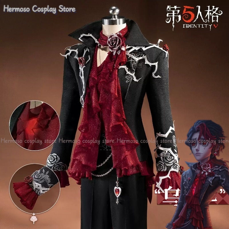 Women'S Red Accessories - Identity V Composer Uaithne Cosplay Kostuum