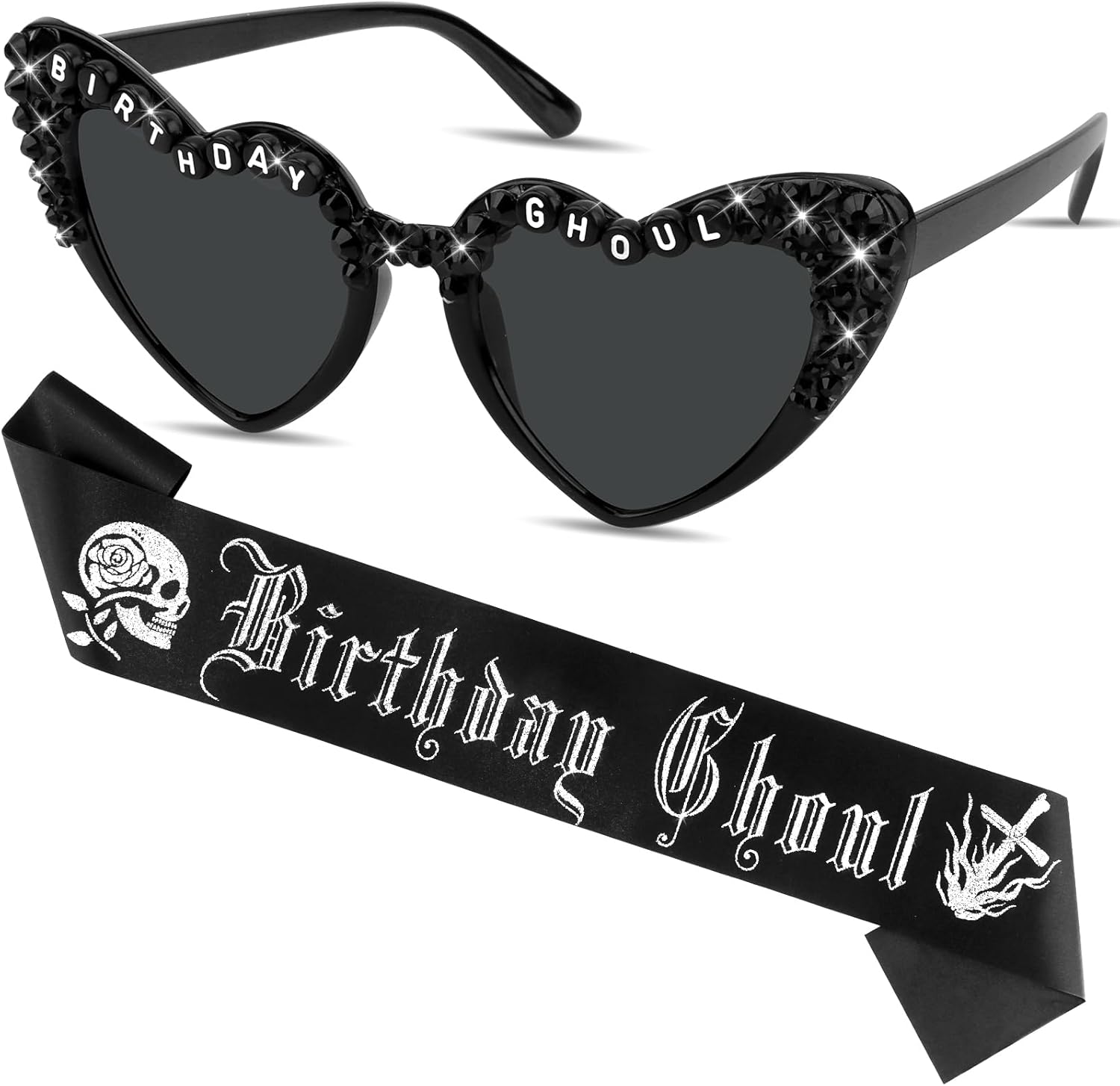 Women'S Emo Accessories - Goth verjaardagsband en zonnebril voor vrouwen,