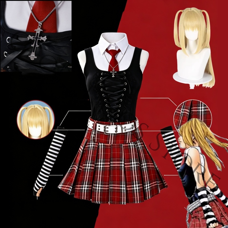 Women'S Red Accessories - Anime Misa Amane Misamisa Cosplay Kostuum