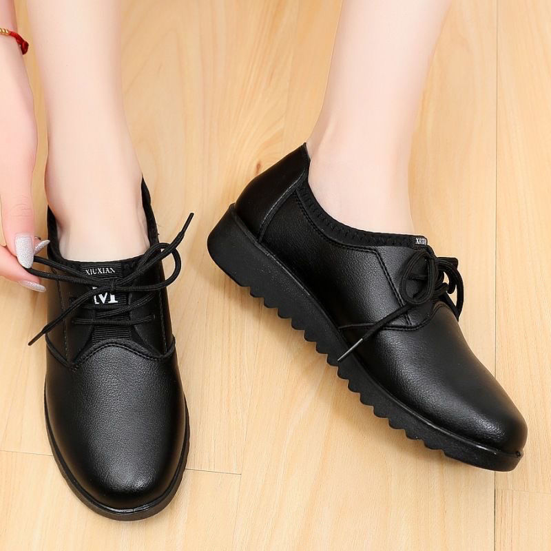 Effen zwarte Oxford schoenen v - Women Kitchen Accessories recensie en prijs