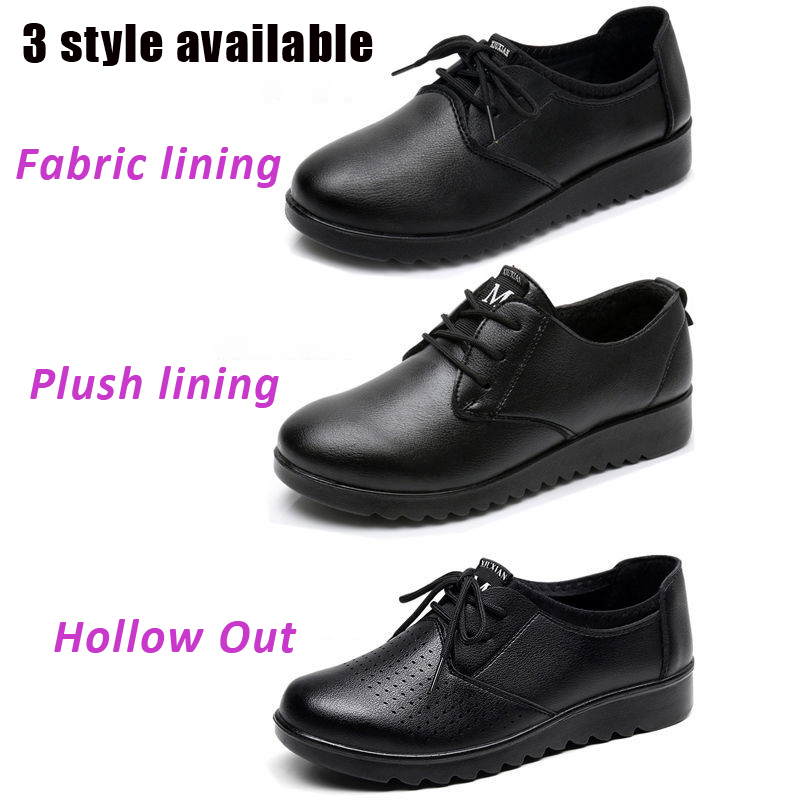 Effen zwarte Oxford schoenen v - Women Kitchen Accessories recensie en prijs
